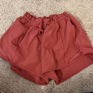Women's Red Athletic LULULEMON HOTTY HOT Shorts
